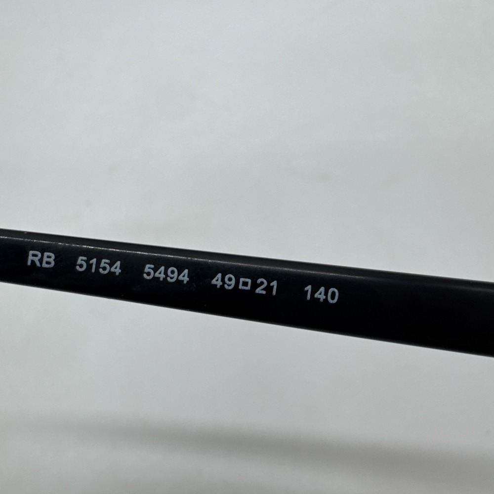 Ray-Ban Eyeglasses Unisex Brown Tortoise Clubmaster RB 5154 5494 49-21 140 - Picture 7 of 10